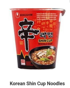 Shin Ramyun cup noodles