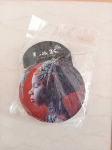 Elegant African Women printed earrings