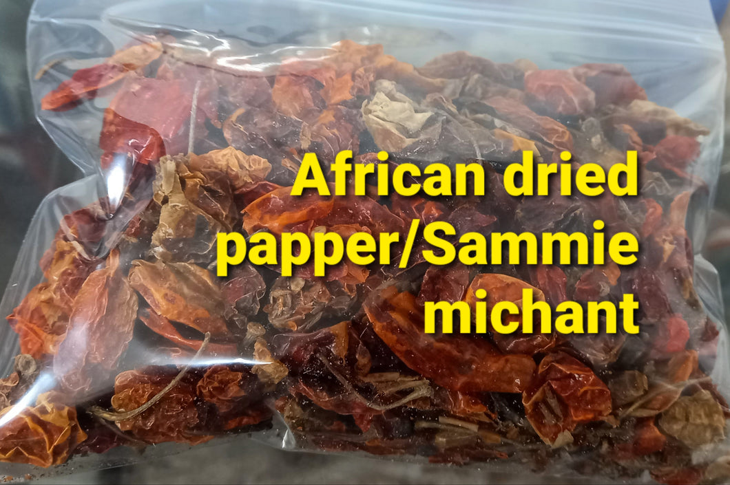 Hot African dried papper powder